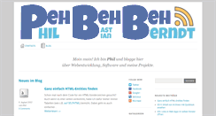 Desktop Screenshot of pehbehbeh.de